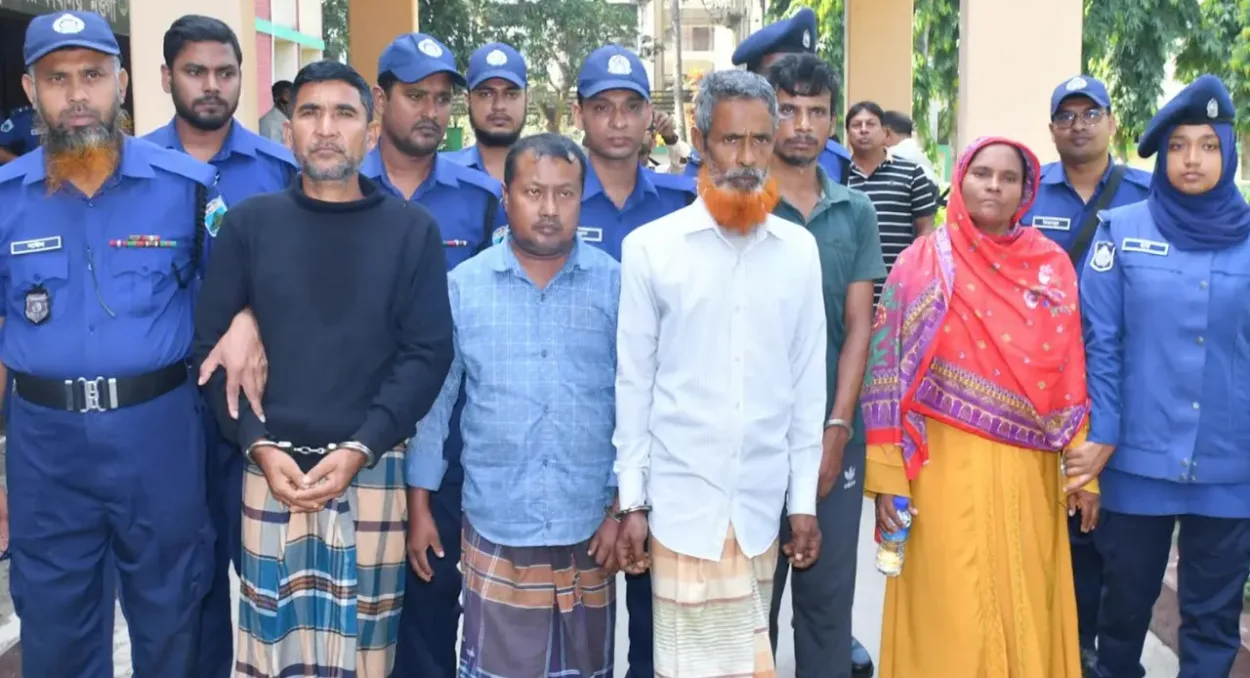 কানের দুল ও সম্পদের লোভে বোনকে হত্যা, ছোট ভাই-ভাবিসহ গ্রেপ্তার ৫
