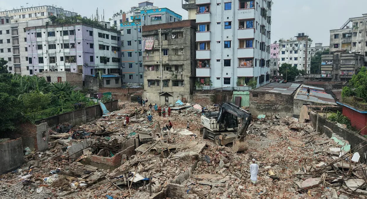 Decades Old Shyampur Slum Demolished in Anti-Narcotics Drive by Dhaka Authorities