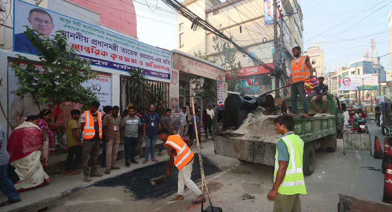 Rongpur Road Upgraded in Five Days Ahead of Prime Minister Visit