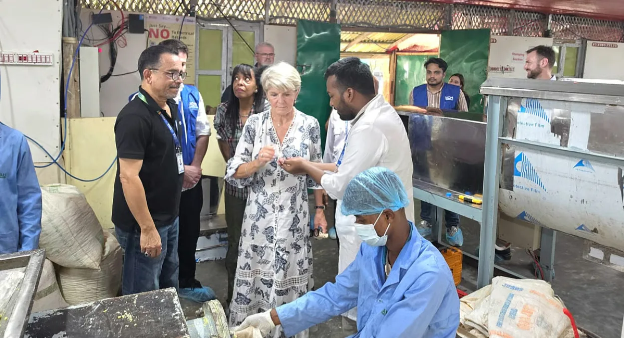 15,000 soap production per day in Ukhia refugee camp, special envoy of UN Secretary General visited