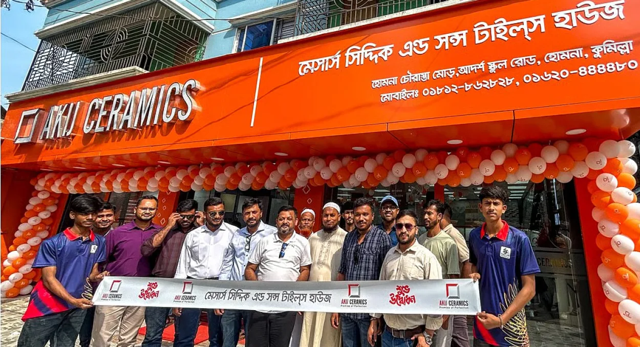 New showroom of Akiz Ceramics and Aura in Comilla
