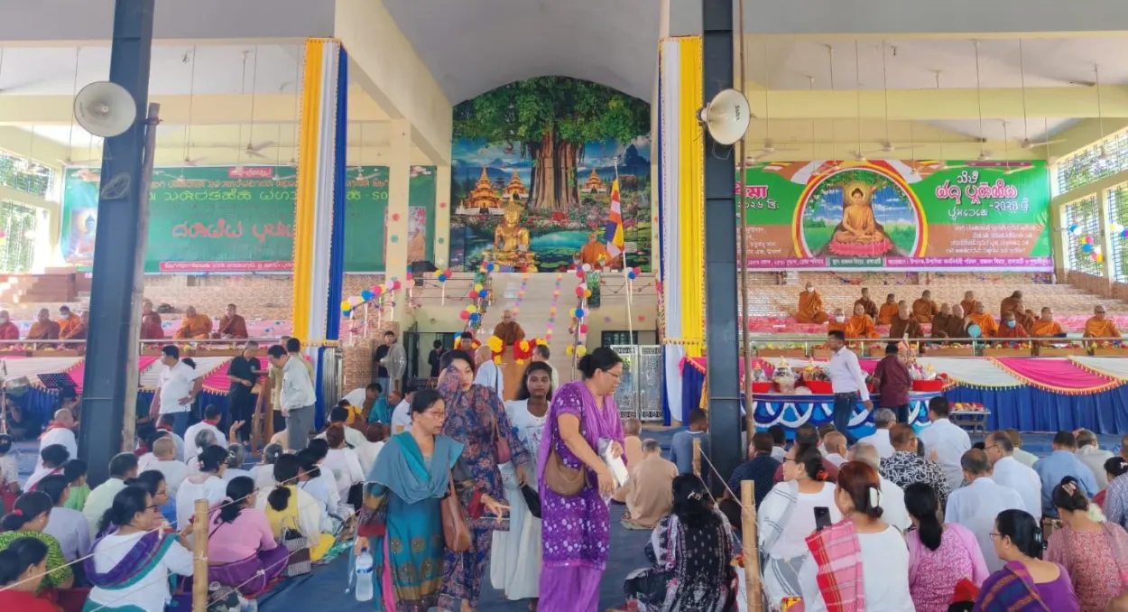 রাঙ্গামাটি রাজবন বিহারে ধর্মীয় ভাবগাম্ভীর্যে শুভ মধু পূর্ণিমা উদযাপন