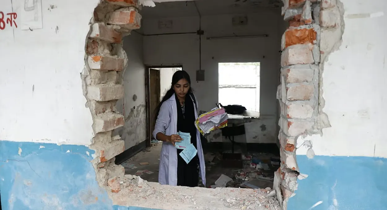 Four Arrested Over Midnight Vandalism and Demolition of Mirpur Healthcare Center
