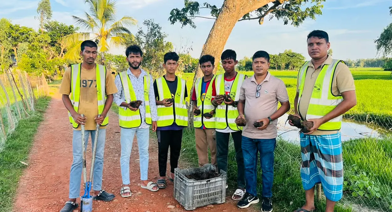 Father Plants 21,000 Palmyra Palm Seeds Across Chattogram to Prevent Lightning Fatalities