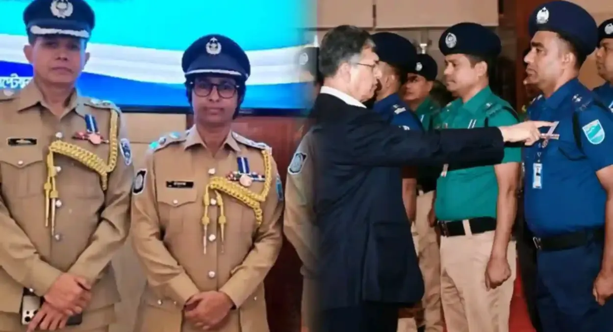বীরত্ব ও সেবার স্বীকৃতি: পুলিশ সপ্তাহে ৯২ সদস্যকে সম্মানজনক পদক প্রদান