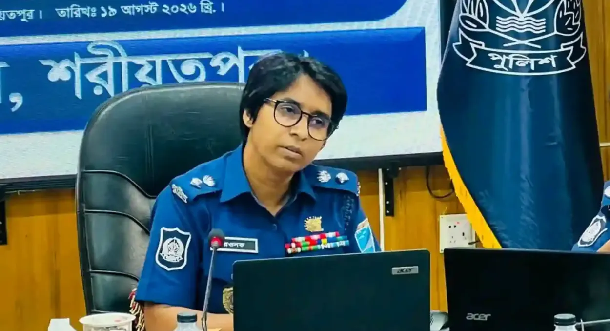 শরীয়তপুরের পুলিশ সুপার রওনক জাহান পাচ্ছেন পিপিএম-সেবা পদক