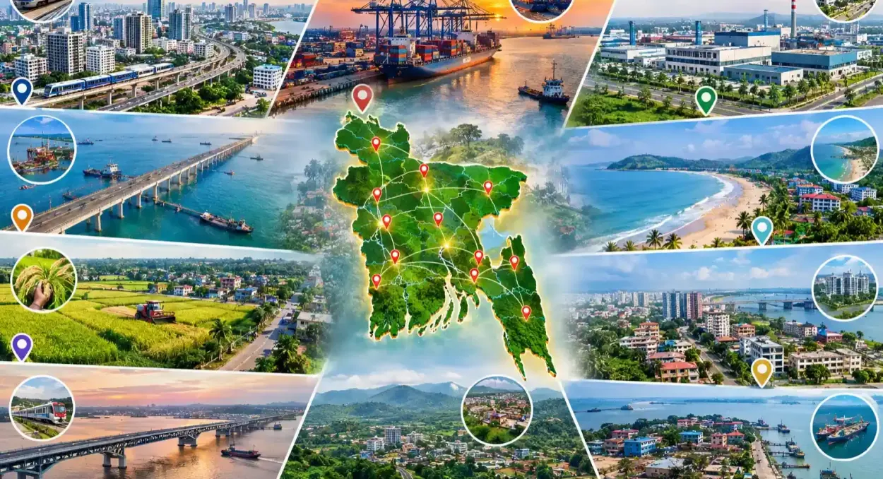 বাংলাদেশের কোন ১০টি এলাকা আগামী ২০ বছরে সবচেয়ে বেশি বদলে যেতে পারে?