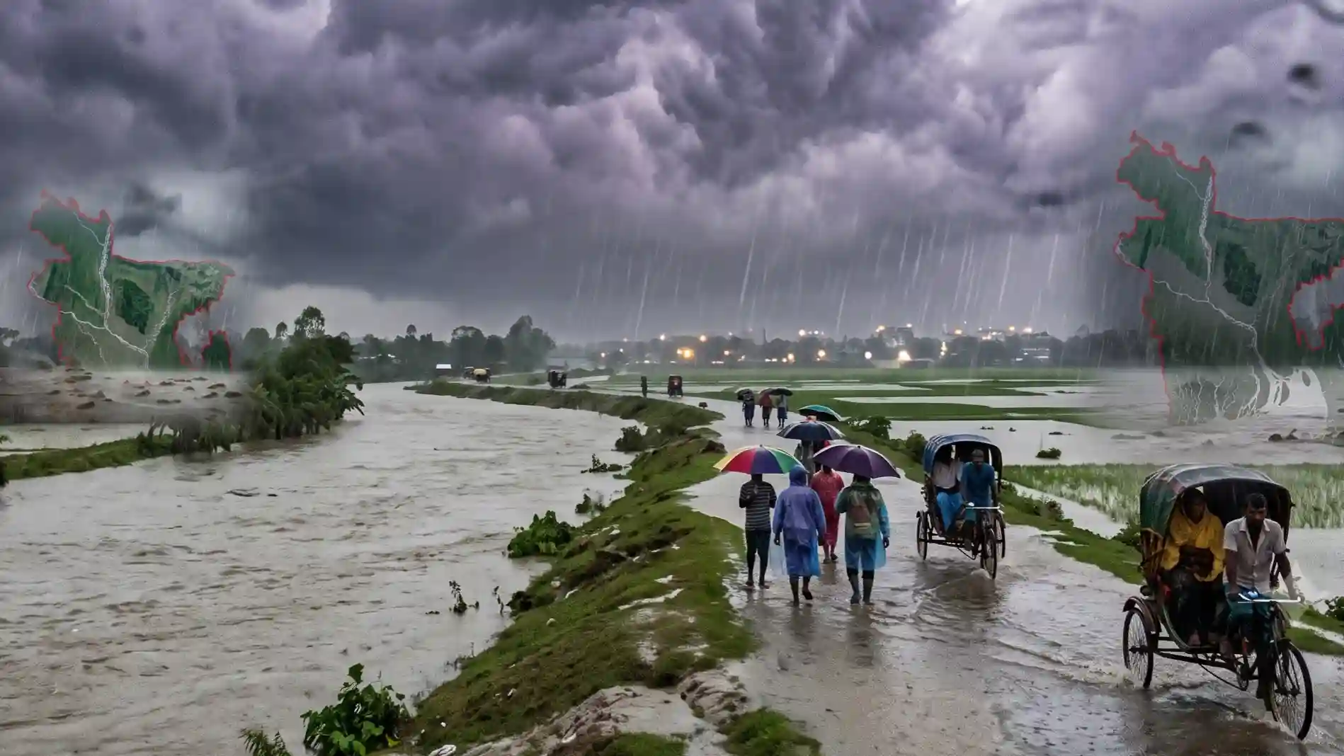 দেশজুড়ে বৃষ্টির পূর্বাভাস, পাঁচ বিভাগে হতে পারে অতি ভারী বর্ষণ
