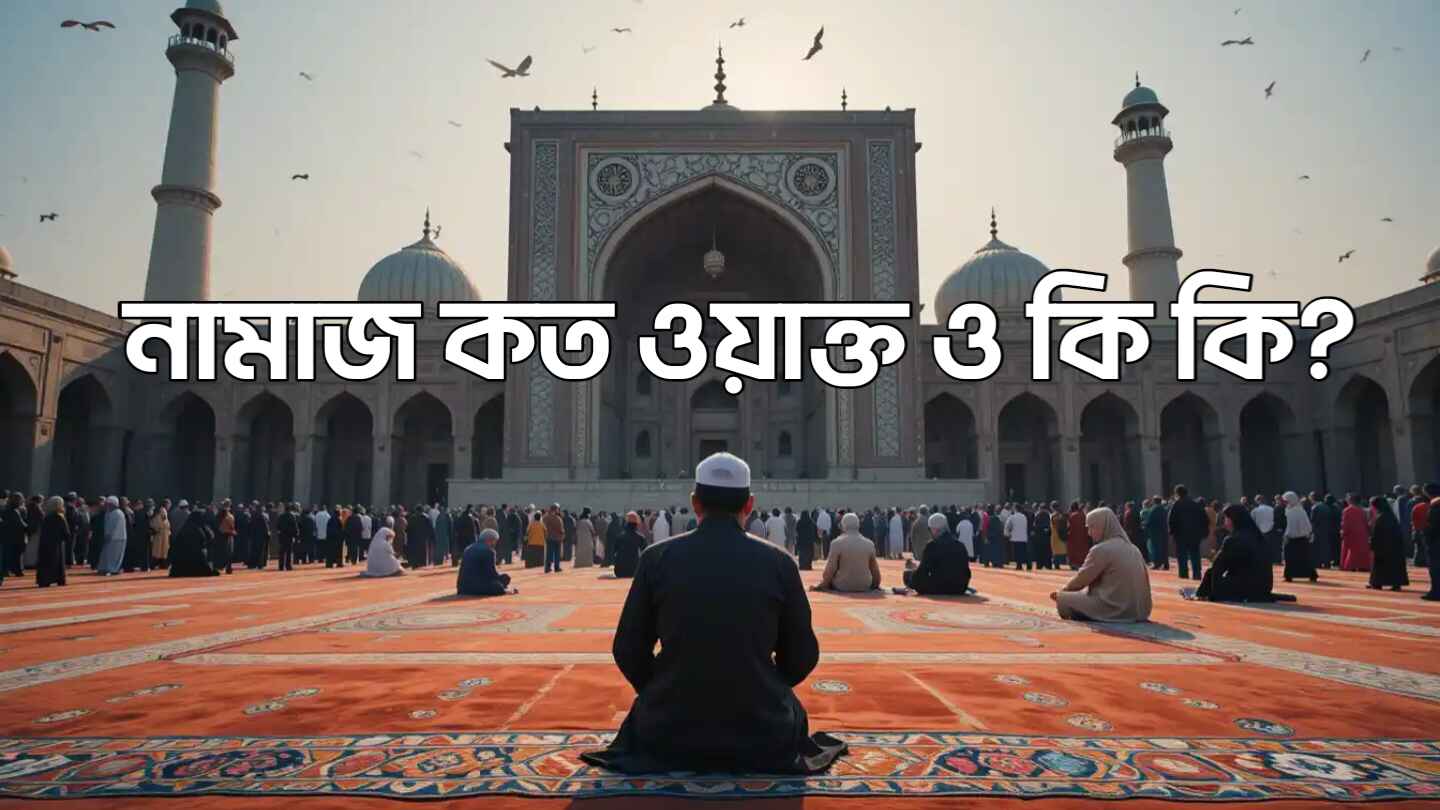 নামাজ কত ওয়াক্ত ও কি কি?
