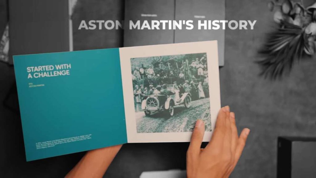 Aston Martin Formula One book যেটার সাথে অপারেশন করে মোবাইল ফোনটি তৈরি করা হয়েছে