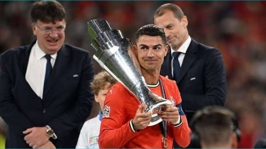 ইউরোপিয়ান নেশনস লিগে পর্তুগাল বনাম স্পেন ফুটবল ম্যাচে স্পেনকে হারিয়ে পর্তুগালের শিরোপা জয় ইউরোপিয়ান নেশনস লিগে পর্তুগাল বনাম স্পেন ফুটবল ম্যাচে স্পেনকে হারিয়ে পর্তুগালের শিরোপা জয়