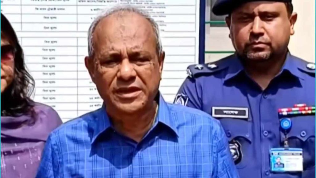 জাহাঙ্গীর আলম প্রেস কনফারেন্স কথা বলছেন