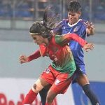 সাফ অনূর্ধ্ব-২০ নারী চ্যাম্পিয়নশিপ ২০২৫নেপালকে নাটকীয়ভাবে হারাল বাংলাদেশ, শেষ মুহূর্তে ত্রিশনার জয়সূচক গোল