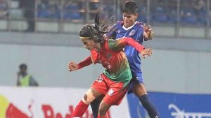সাফ অনূর্ধ্ব-২০ নারী চ্যাম্পিয়নশিপ ২০২৫নেপালকে নাটকীয়ভাবে হারাল বাংলাদেশ, শেষ মুহূর্তে ত্রিশনার জয়সূচক গোল
