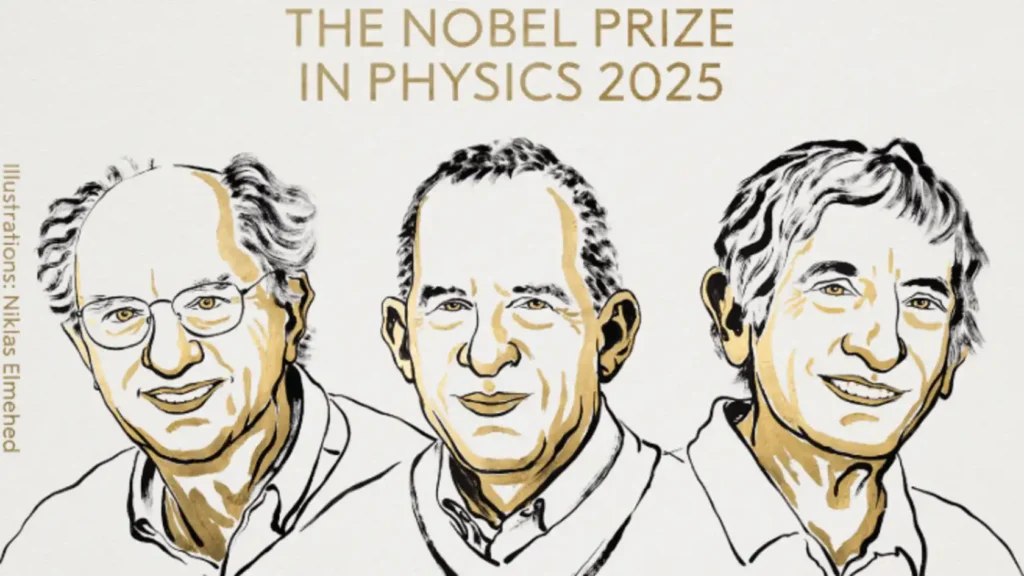 The Royal Swedish Academy of Sciences has awarded the 2025 Nobel Prize in Physics to three American scientists—John Clarke, Michel H. Devoret, and John M. Martinis—for their groundbreaking work in quantum physics that has opened the door to a new generation of quantum technology.