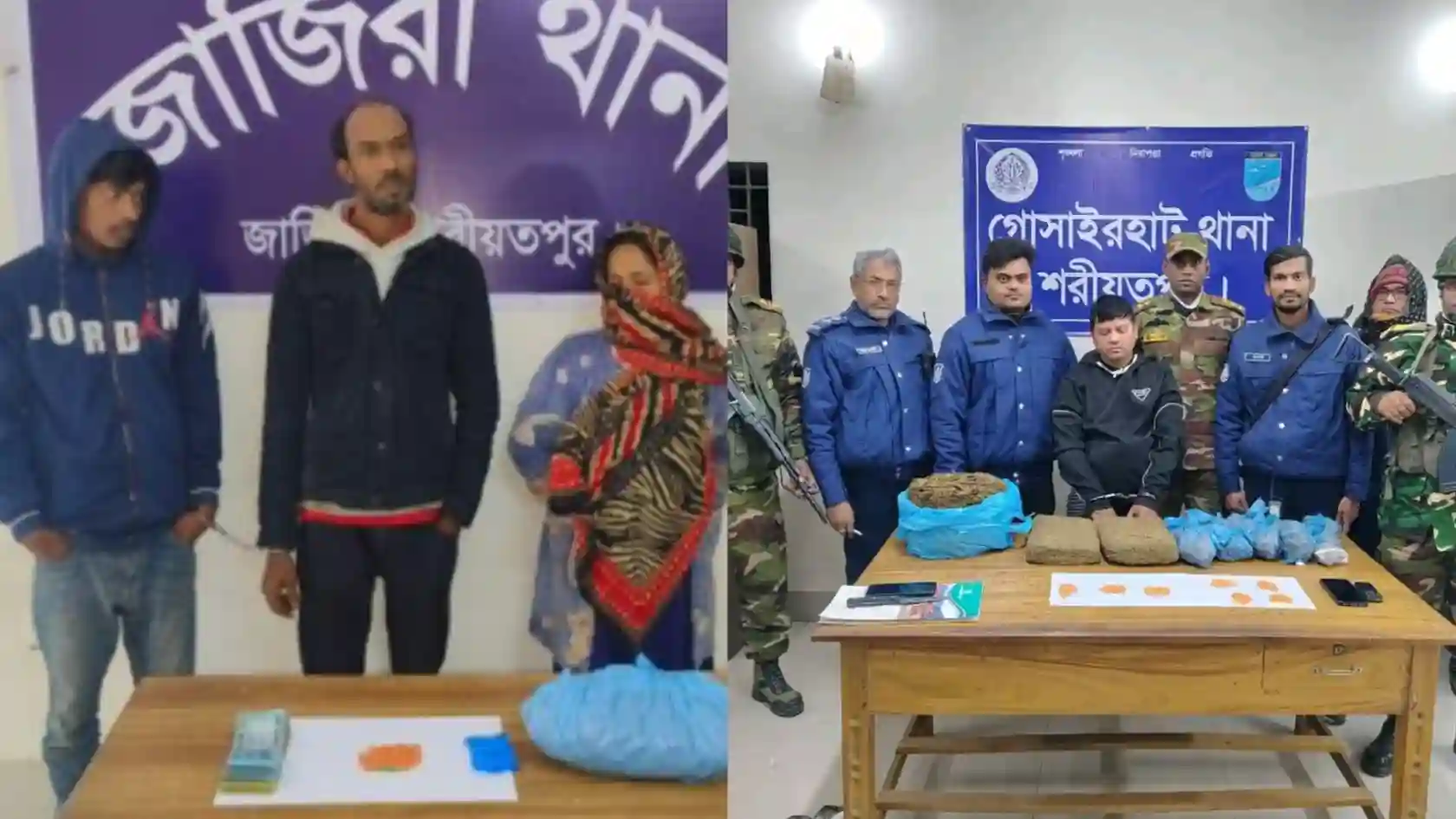 শরীয়তপুরে টানা মাদকবিরোধী অভিযান