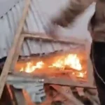 শরীয়তপুরে মাদকবিরোধী জনতার অভিযান: আড্ডাখানায় ভাঙচুর ও অগ্নিসংযোগ