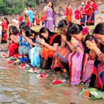 Biju-Vaisu festival starts by floating flowers in Sangu river