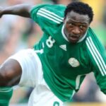 The former Nigerian footballer died during the match