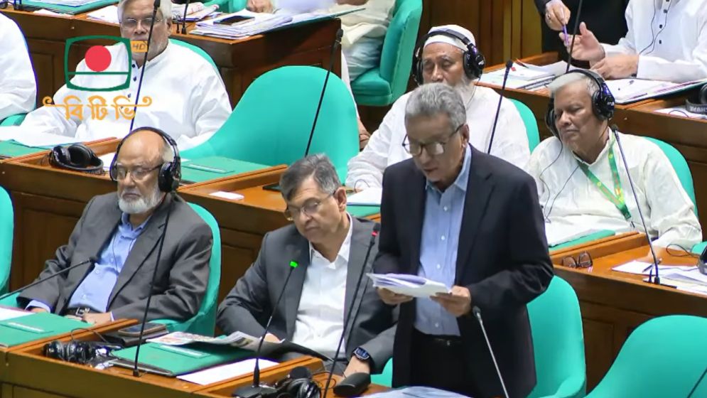 The finance minister compared the economy of the last year of Khaleda and Hasina governments in the parliament