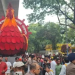 ঢোল-বাদ্য আর রঙিন মোটিফে শুরু বৈশাখী শোভাযাত্রা, ঢাবিতে উৎসবের ঢল