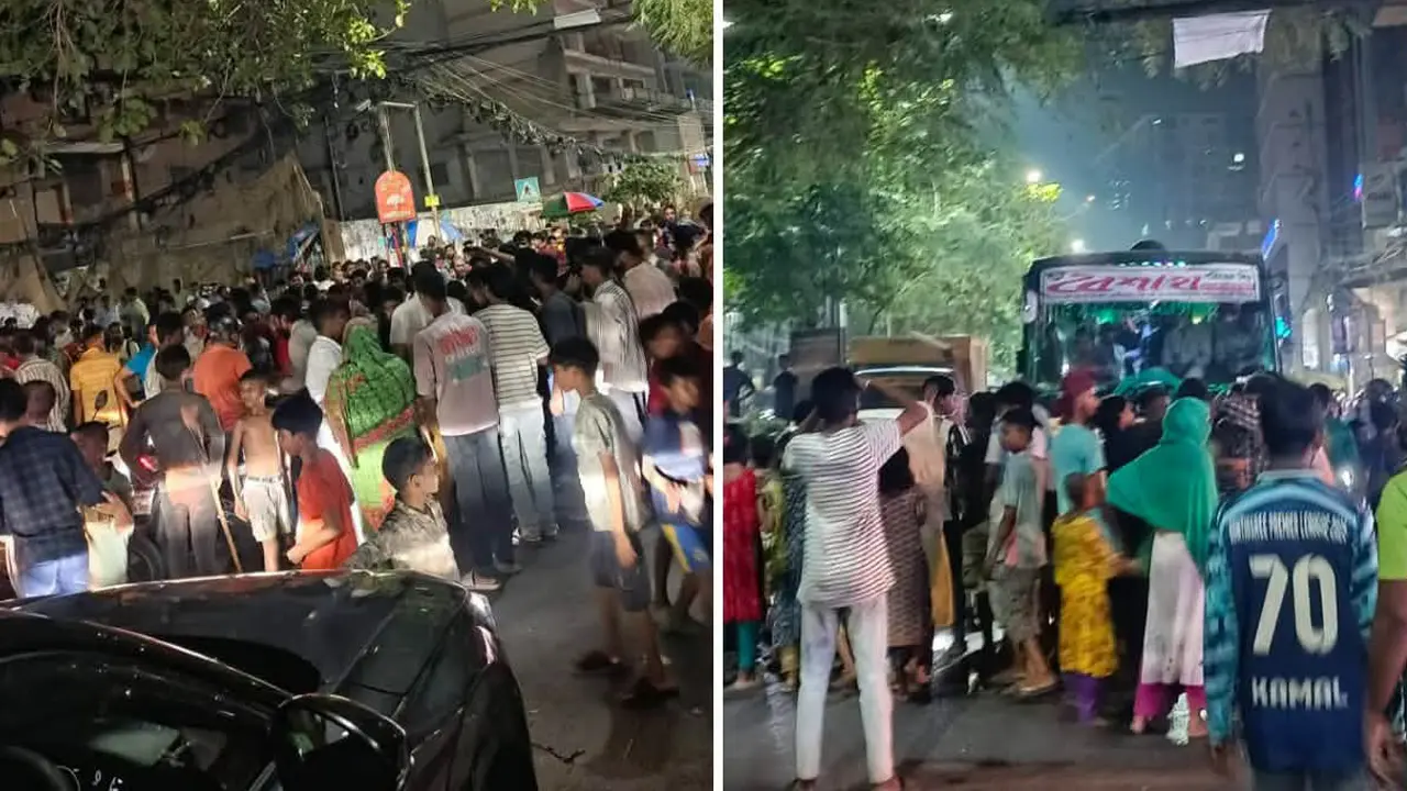 মহাখালীতে তীব্র যানজট, ঘণ্টা পাড় হলেও নড়ছে না গাড়ি