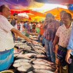 Centenary Katla fish fair is sitting in Comilla, crowd of buyers and sellers