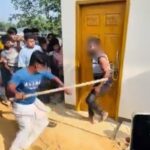 A young man was tied up and beaten up on suspicion of being a thief in Chittagong’s Rangunia, the video went viral