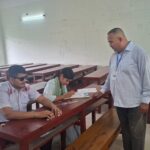 Finally, Sharif Ali is giving the test with the help of the recorder