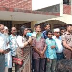 In Narsingdi, two people were arrested for beating up the teacher for not agreeing to teach privately