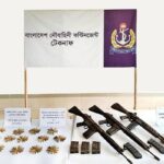 New soil at the base of the tree, G-3 and M-16 rifles, bullets were found while digging