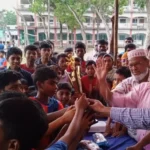 গোসাইরহাটে প্রাথমিক বিদ্যালয় গোল্ডকাপ ফুটবল টুর্নামেন্টের জমজমাট ফাইনাল ও পুরস্কার বিতরণ
