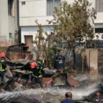 খুলনায় শর্ট সার্কিটে আগুন: চার পরিবারের ঘরবাড়ি পুড়ে ছাই