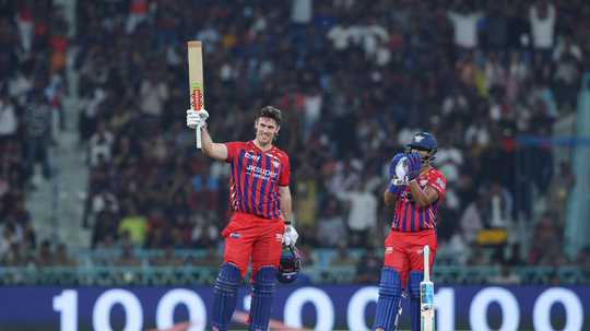 মার্শের চাঞ্চল্যকর সেঞ্চুরির পর সংকীর্ণ জয় তুলে নেয় এলএসজি