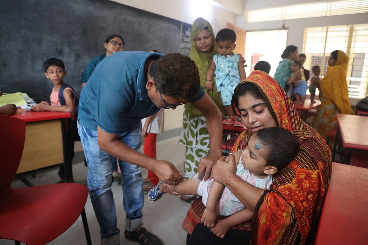 Measles Vaccination Drive Launched for Out-of-School Children