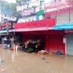 After one and a half hours of rain, Chittagong’s promoter intersection was flooded again