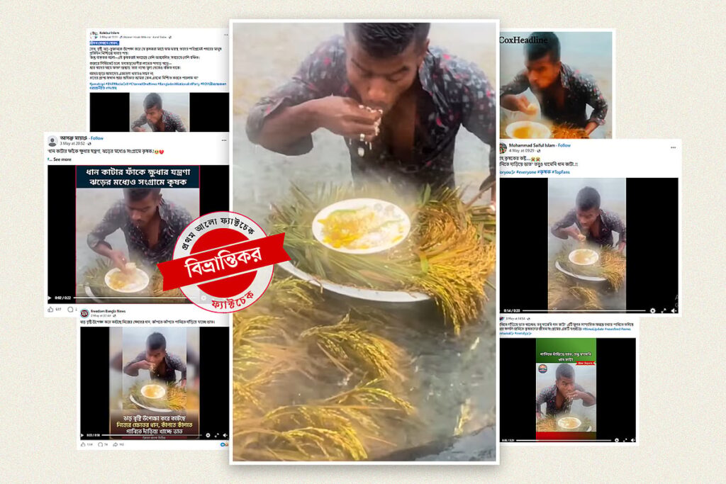 Viral Video of Sunamganj Content Creator Staging Hardship in Flooded Paddy Field Exposed as Fake