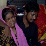 A rickshaw puller was hacked to death due to a dispute over breaking the boundary wall