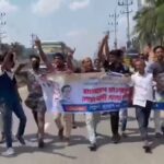 Jubo League’s flash march on the highway in Noakhali, video on Facebook