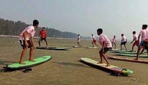Surfer Saifullah of Cox’s Bazar has taught surfing to 282 people from home and abroad