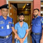 A young man was arrested while secretly taking photos of female students in Bangladesh Agricultural University, drugs were later found