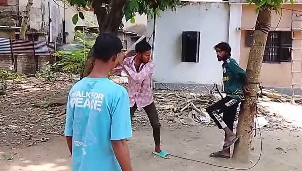 Man Tied to Tree, Beaten Over Theft Allegations in Rajshahi; Video Surfaces