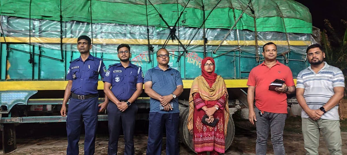 Truck Driver and Assistant Arrested with 20 Tonnes of Illicit Government Rice in Netrakona