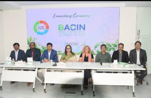 Sachin's new research institute with the slogan 'Think Circular, Innovate Regionally, Impact Globally'.