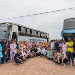 Students of Jagannath University returned home by university bus on Eid