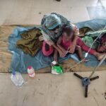 Treating children in unsanitary conditions, hawkers roaming freely