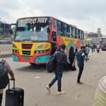 The pressure of vehicles is increasing on the highway of Gazipur during the Eid trip