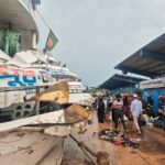 In Chandpur, another launch hit the launch which lost control in the storm, injured 10
