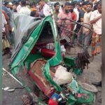 Three killed in Sirajganj road accident as bus strikes autorickshaw