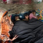 Everything was burnt, her husband did not return, a mother was waiting with her three children